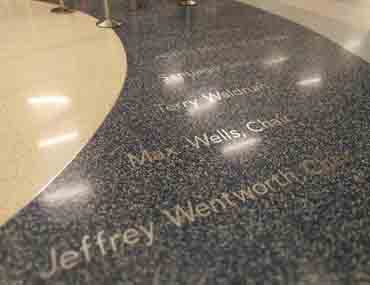 彩色水磨石地面設計