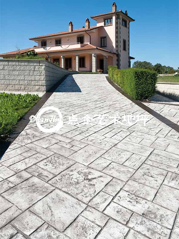 藝術(shù)壓模地坪案例 藝術(shù)壓模地坪案例