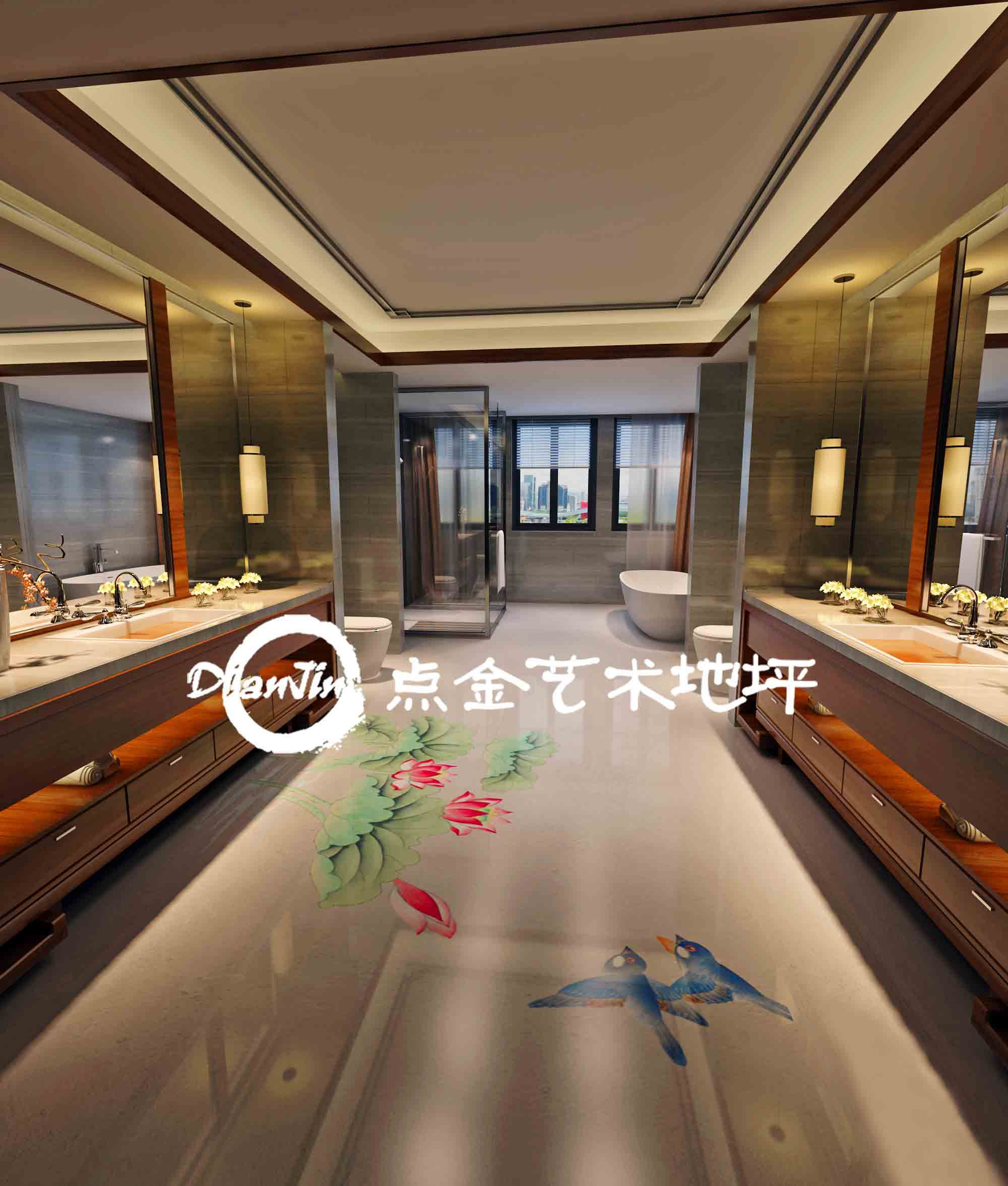 彩繪藝術(shù)地坪案例