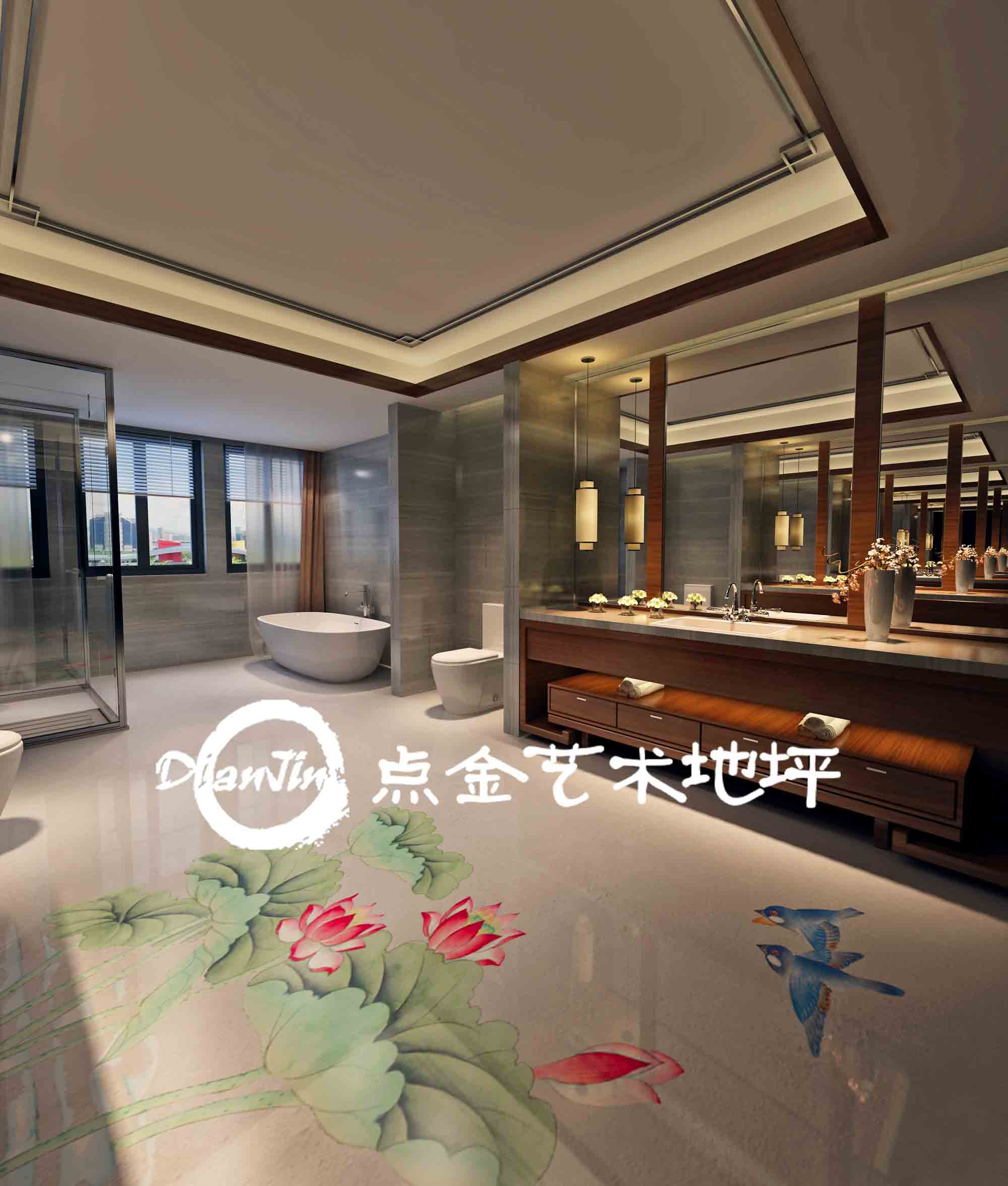 彩繪藝術(shù)地坪案例